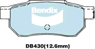 Brake Disc Pad Set Bendix DB430 GCT For HONDA Accord CA Prellude AB