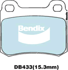 Brake Disc Pad Set Bendix DB433 GCT For MERCEDES-BENZ C-Class Coupe E-Class