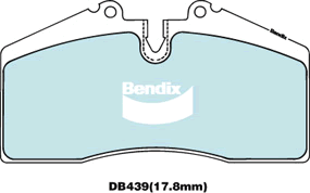 Brake Disc Pad Set Bendix DB439 ULT For PORSCHE 911 993 3.6 Carrera 928 968