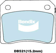 Brake Disc Pad Set Bendix DB521 GCT For ASTON MARTIN DAIMLER FERRARI JAGUAR