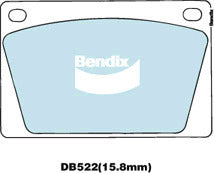 Brake Disc Pad Set Bendix DB522 GCT For ASTON MARTIN AC FERRARI FORD JAGUAR