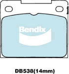 Brake Disc Pad Set Bendix DB538 GCT For FORD HOLDEN LOTUS TRIUMPH VOLVO
