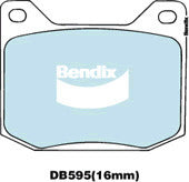 Brake Disc Pad Set Bendix DB595 GCT For SAAB 900 AM4 AC4 99 2.0 EMS
