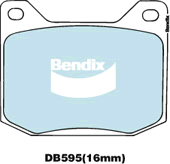 Brake Disc Pad Set Bendix DB595 GCT For SAAB 900 AM4 AC4 99 2.0 EMS