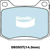 Brake Disc Pad Set Bendix DB595T GCT For SAAB 900 AM4 AC4 99 2.0 EMS