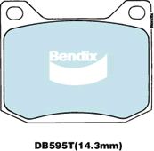 Brake Disc Pad Set Bendix DB595T GCT For SAAB 900 AM4 AC4 99 2.0 EMS