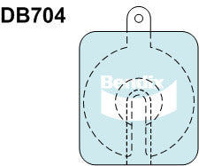 Brake Disc Pad Set Bendix DB704 GCT For JAGUAR JENSEN LANCIA