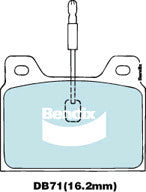 Brake Disc Pad Set Bendix DB71 GCT For PEUGEOT 504 505 604