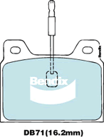 Brake Disc Pad Set Bendix DB71 GCT For PEUGEOT 504 505 604
