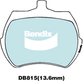 Brake Disc Pad Set Bendix DB815 GCT For AUSTIN-HEALEY HOLDEN MG RILEY TRIUMPH