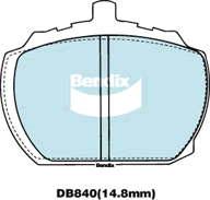 Brake Disc Pad Set Bendix DB840 GCT For FORD ROVER 2000-3500 TRIUMPH Stag