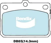 Brake Disc Pad Set Front Bendix DB85 GCT For Chrylser Mazda Mitsubishi Toyota
