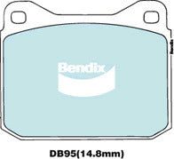 Brake Disc Pad Set Bendix DB95 GCT For MERCEDES-BENZ 8 W114 W115 SL C107 R107