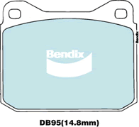 Brake Disc Pad Set Bendix DB95 GCT For MERCEDES-BENZ 8 W114 W115 SL C107 R107