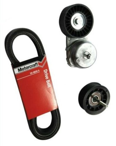 Drive belt & Tensioner Kit suits Ford Falcon FG BF Territory SX 4.0L Genuine DBK123BAK1T