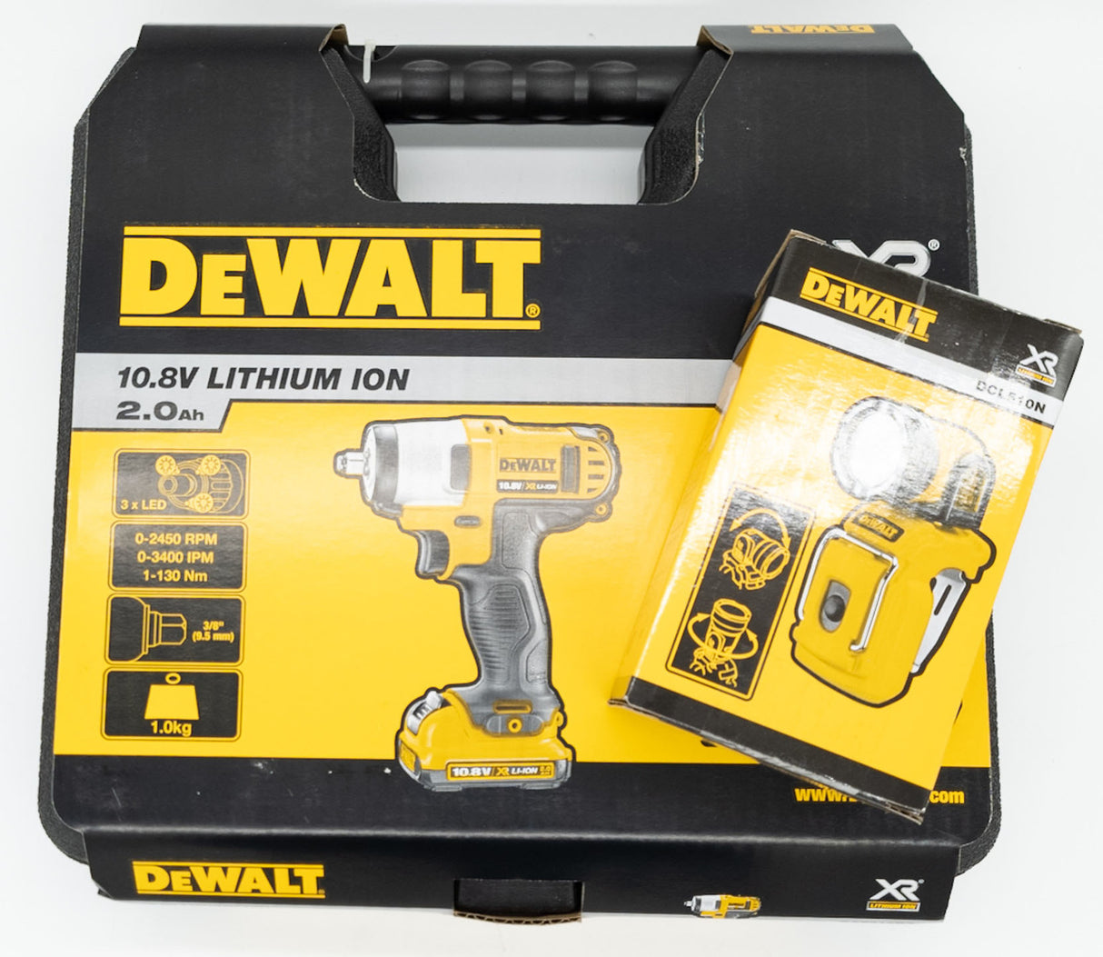 Dewalt Cordless 3/8 Impact Wrench & Torch Combo DCF813D2-XE kit