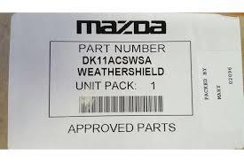 MAZDA CX3 Weathershields Slimline Set of 4 New Genuine 2015 2016 2017 DK11ACSWSA
