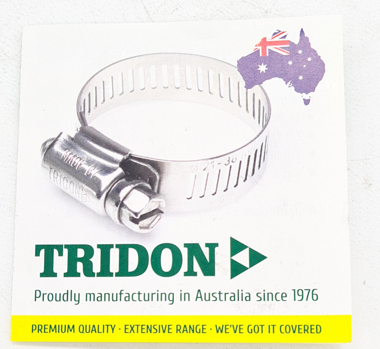Radiator cooling Hose Clamp 33mm - 57 mm Tridon HS028P Box of 10