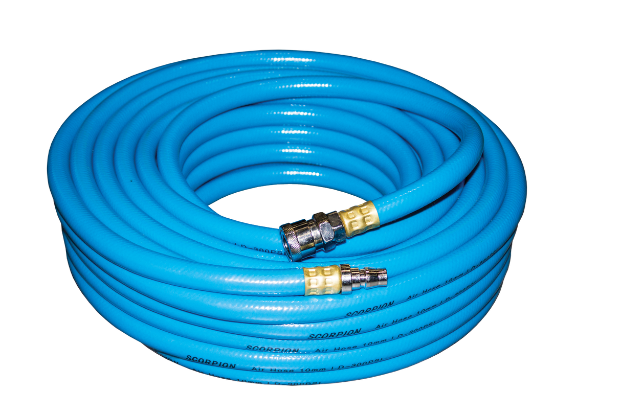 Air Compressor Hose 30mtr x 10mm 300PSI w/ Nitto Style Fittings SP Tools I66-30N
