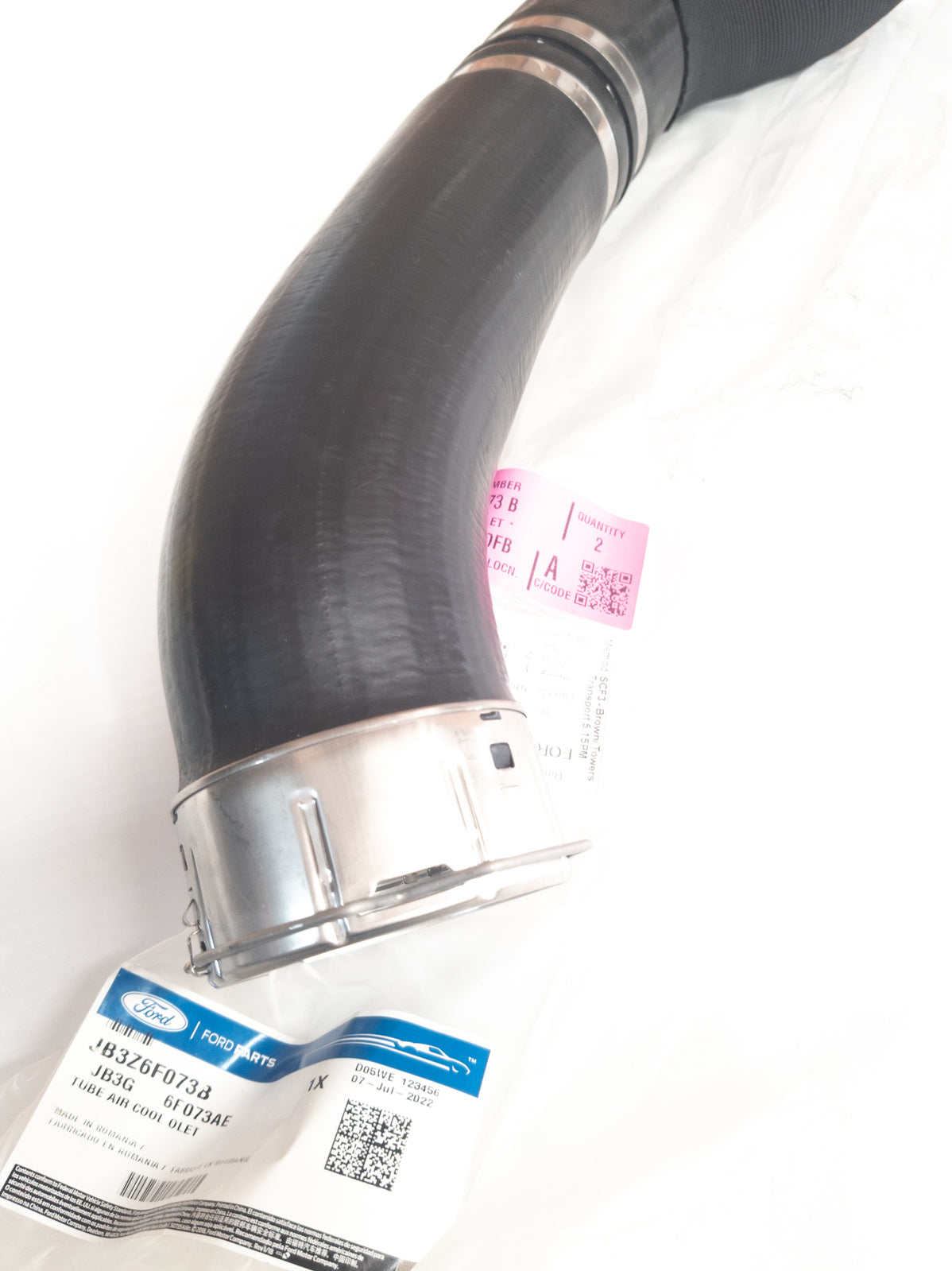 Tube Air Cooler Hose JB3Z6F073B For Ford Ranger