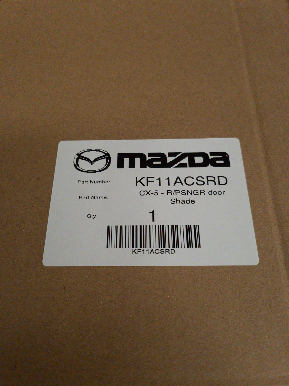 Rear Window Shades KF11-AC-SRD for Mazda CX5 KF 2017- on
