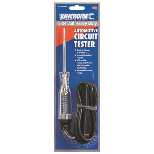 Automotive Circuit Tester Heavy Duty 6-24V KINCROME 08103 NEW