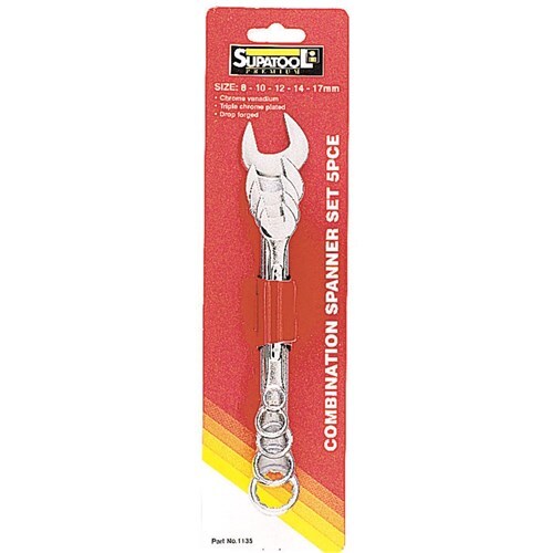 SupaTool COMBINATION SPANNER SET 5 PIECE (Kincrome )
