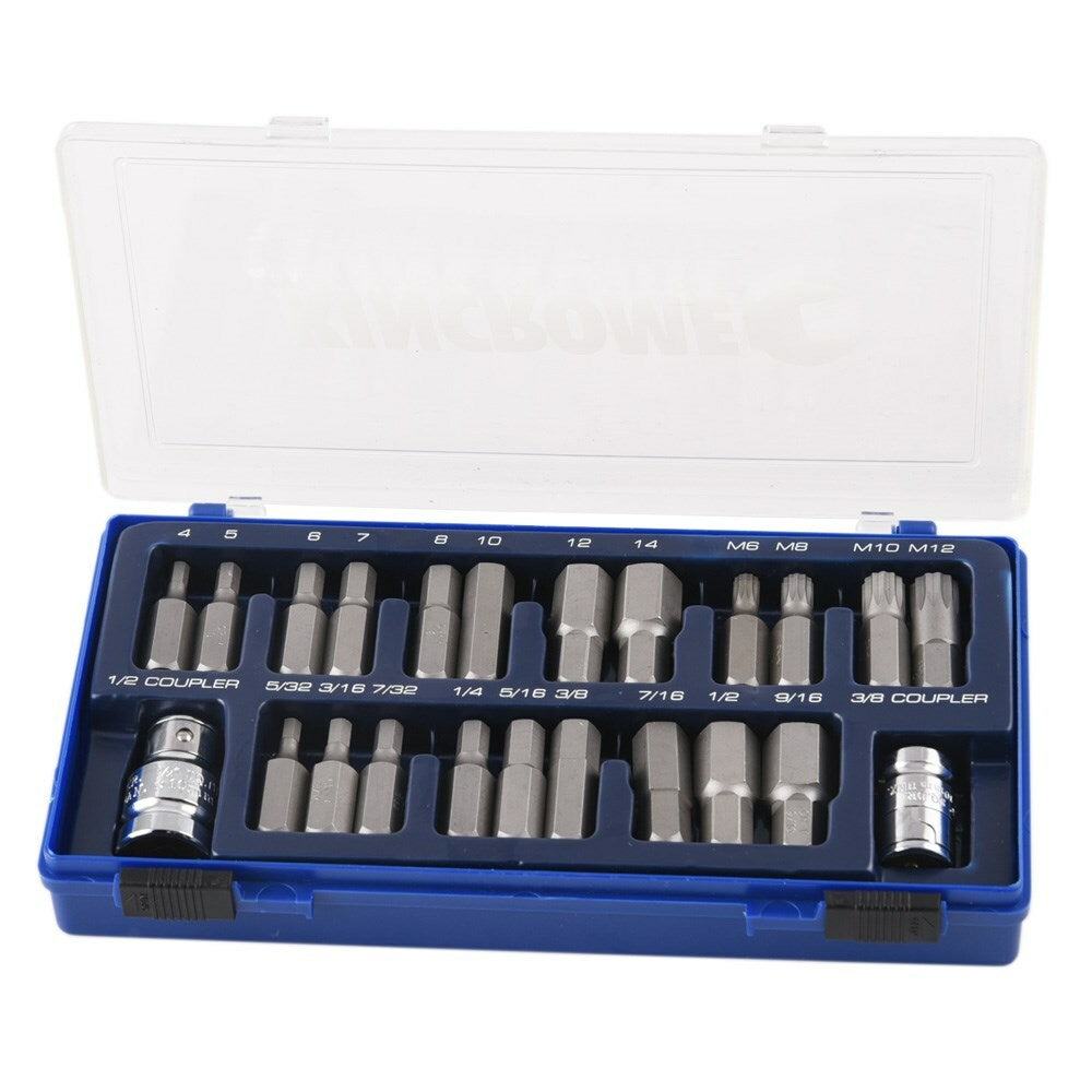 KINCROME Hex & Spline Drive Set 23 Piece 1/2" Drive 13784
