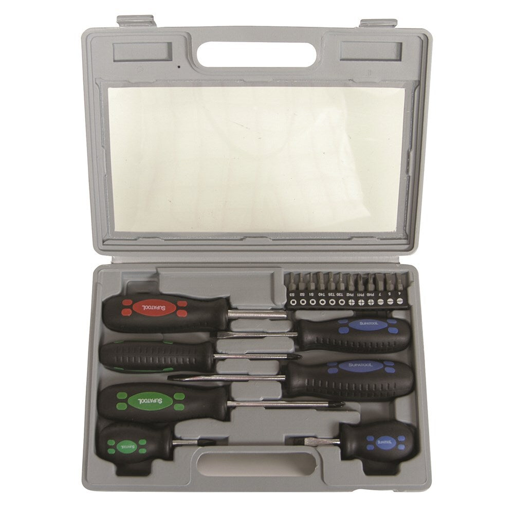 Screwdriver & Bit Set 19 Piece Supatool 1516