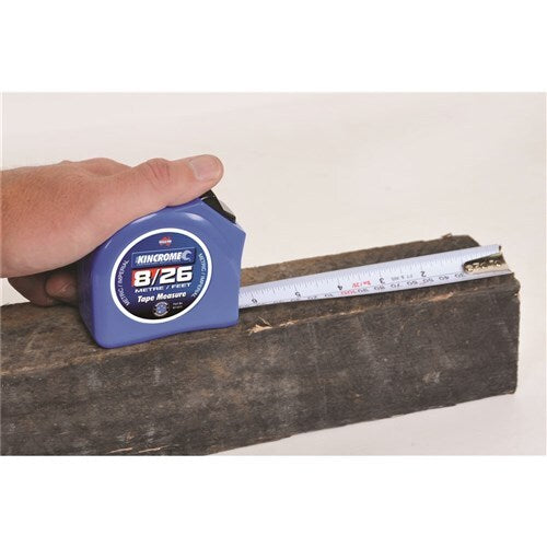 KINCROME Tape Measure 8m (26') Metric & Imperial K11011 NEW