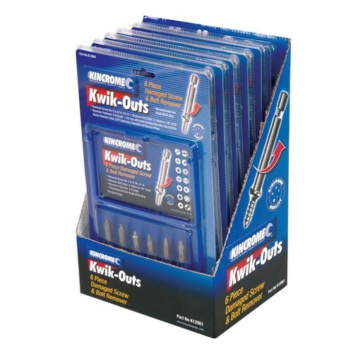 KINCROME Kwik-Outs Damaged Screw & Bolt Remover 6 Piece K12001