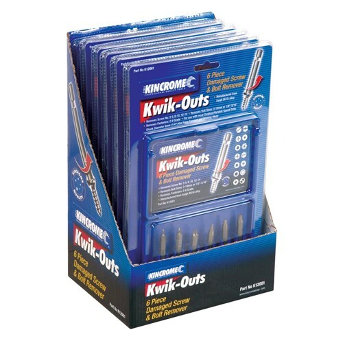 KINCROME Kwik-Outs Damaged Screw & Bolt Remover 6 Piece K12001