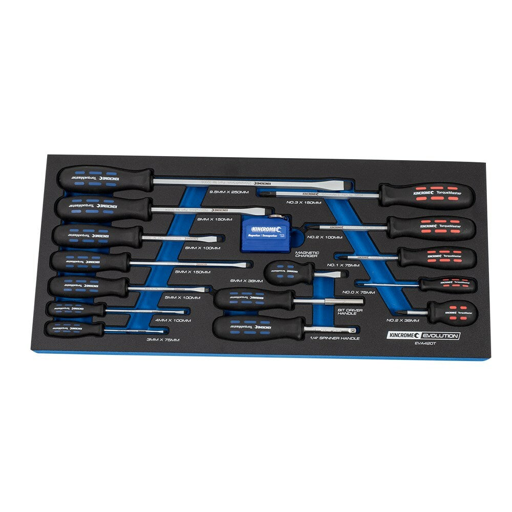 KINCROME EVOLUTION Tool Chest Kit 182 Piece 6 Drawer 1/4, 3/8 & 1/2" Drive K1211