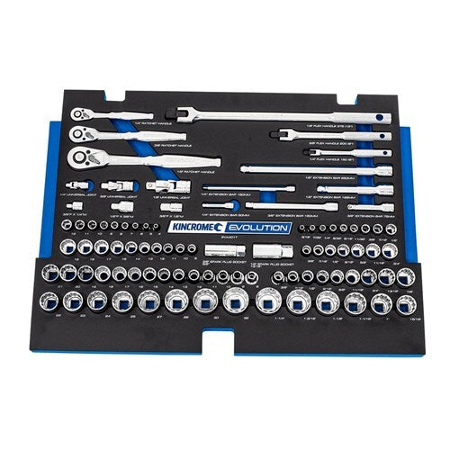 KINCROME EVOLUTION Tool Chest Kit 172 Piece 7 Drawer Deep 1/4, 3/8 & 1/2" Drive K1219