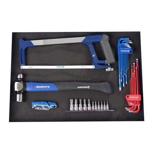 KINCROME EVOLUTION Tool Chest Kit 172 Piece 7 Drawer Deep 1/4, 3/8 & 1/2" Drive K1219