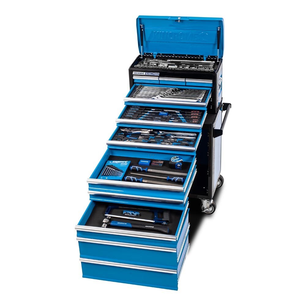KIncrome EVOLUTION Tool Workshop 185 Piece 11 Drawer 1/4, 3/8 & 1/2" Drive K1225