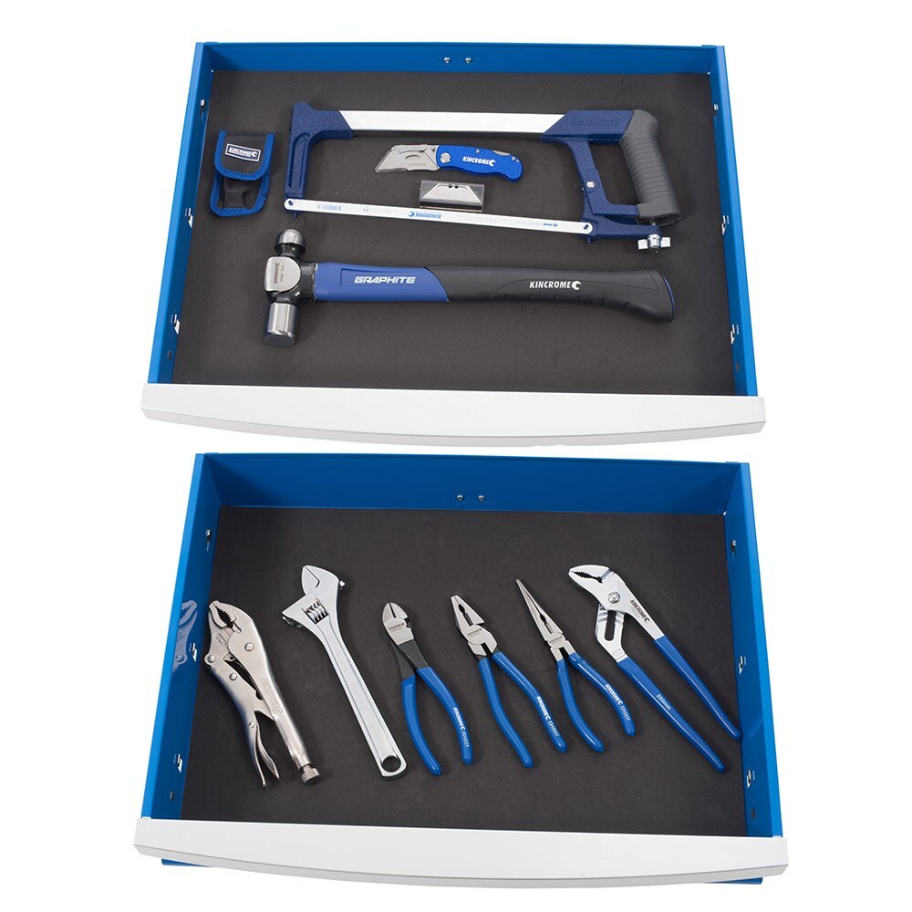 KINCROME CONTOUR Tool Trolley 242 Piece 1/4, 3/8 & 1/2" Drive K1520G