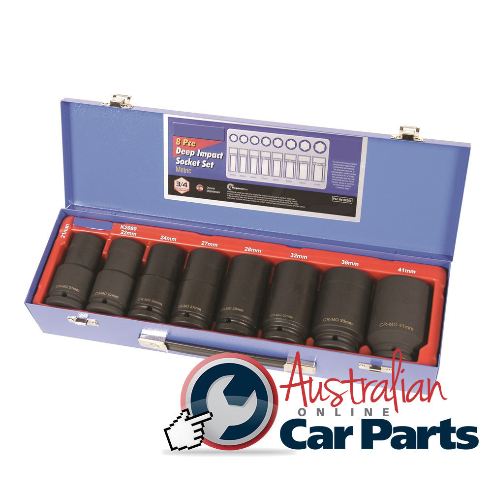DEEP IMP Socket SET 8Piece 3/4 MET K2080