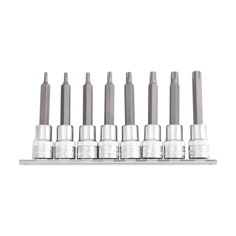 KINCROME Tamperproof TORX Socket Set 8 Piece 1/2 Drive K2136