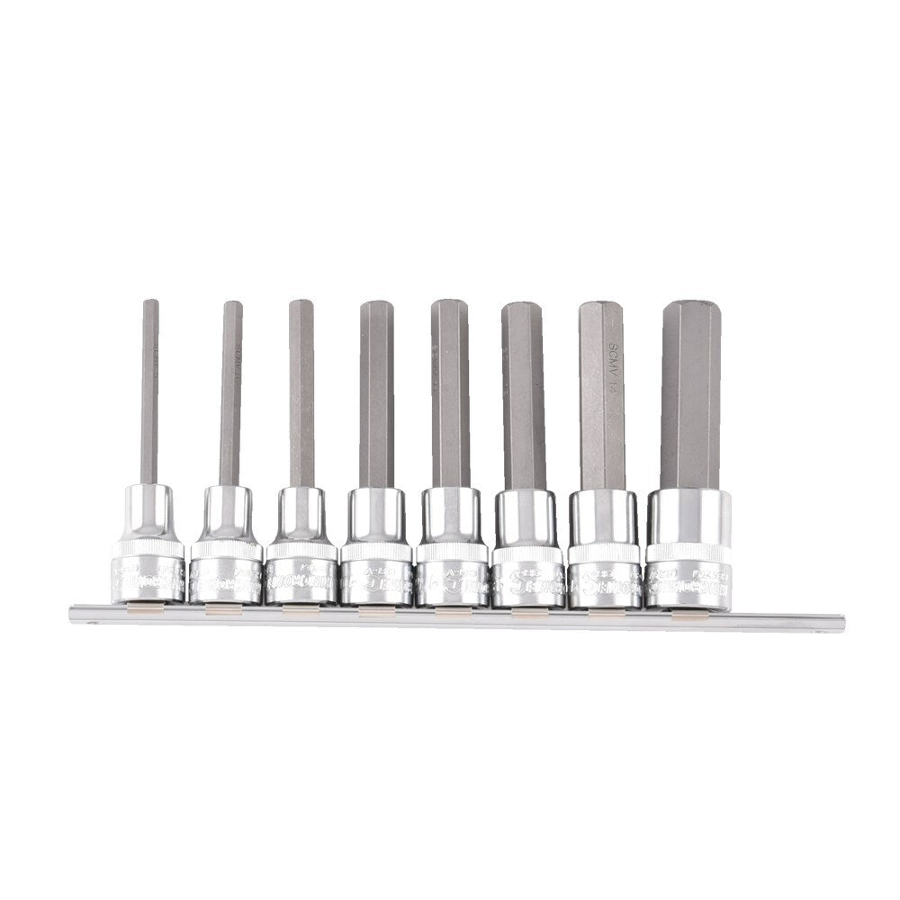 KINCROME Hex Socket Set 8 Piece 1/2 Drive - Imperial K2137
