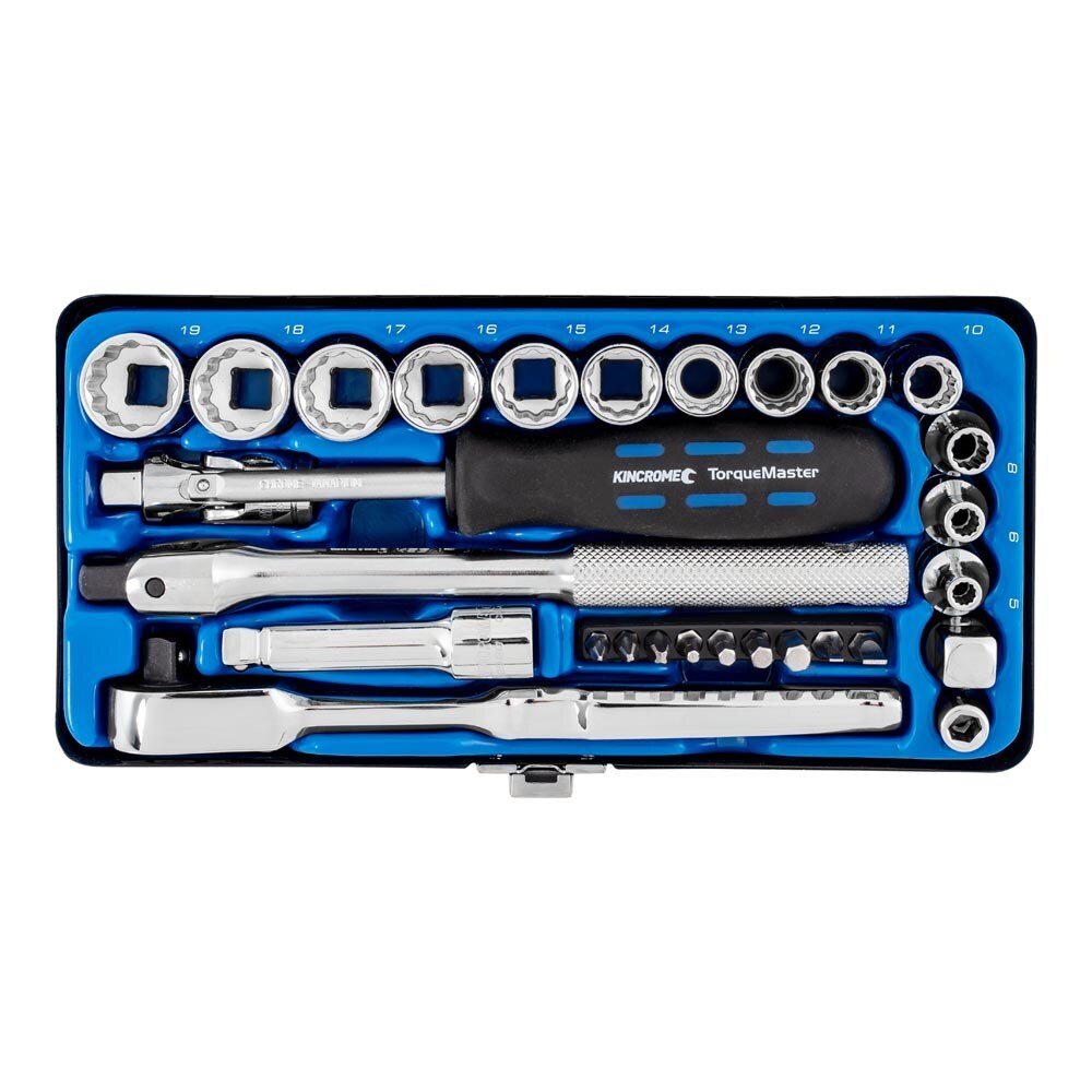 KINCROME Socket Set 29 Piece 3/8" Drive - Metric K28010