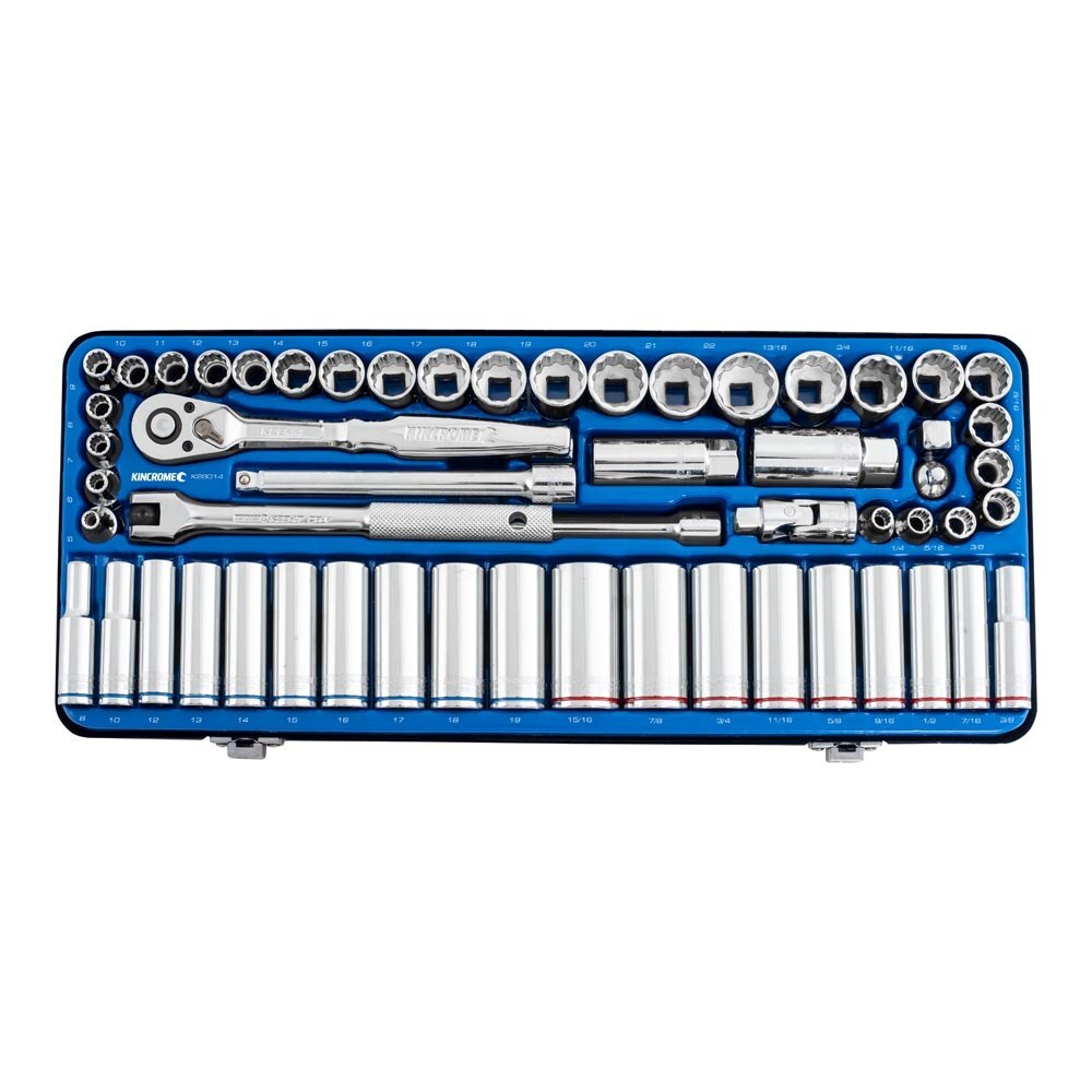 KINCROME Socket Set 57 Piece 3/8" Drive - Metric & Imperial K28014