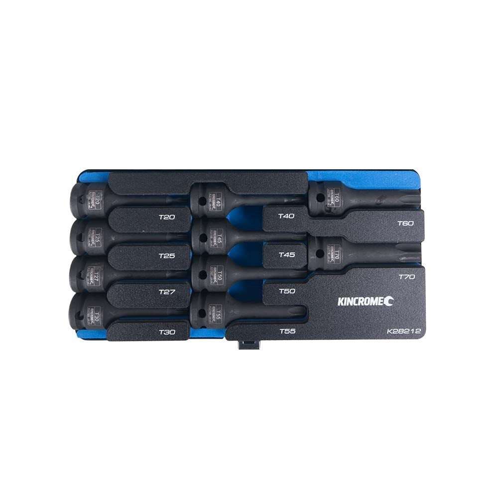 KINCROME Torx Impact Socket Set 10 Piece 1/2" Drive K28212