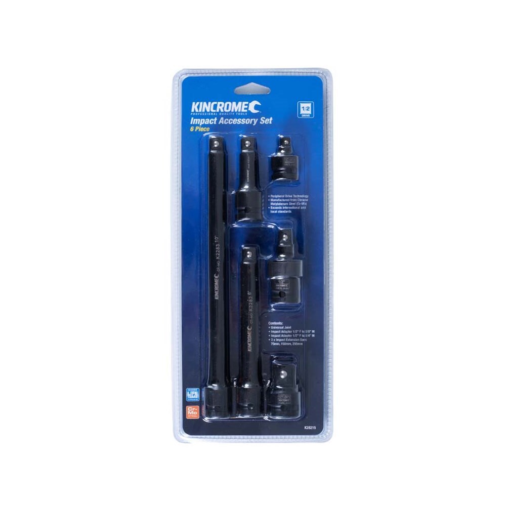 KINCROME Impact Accessory Set 1/2" Drive - 6 Piece K28215