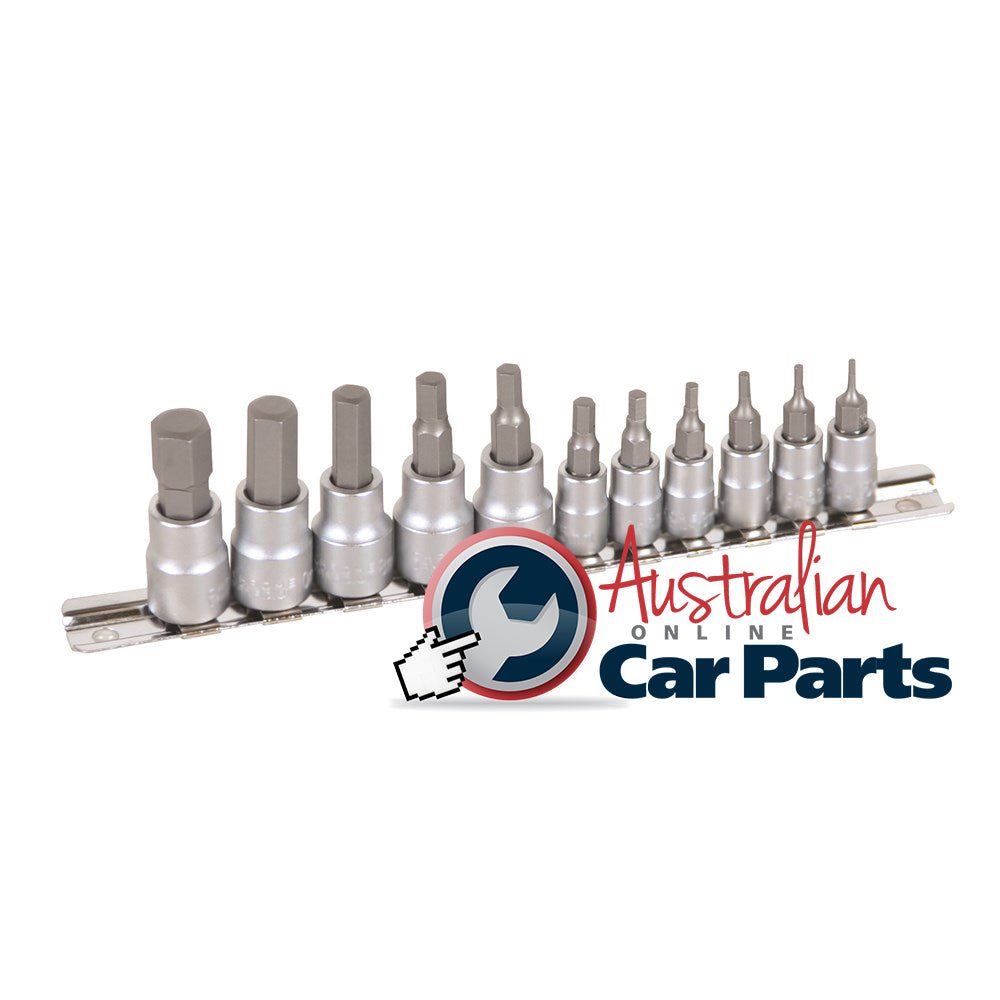 KINCROME Hex Socket Set Short Series 11 Piece 1/4 & 3/8 Drive - Metric K5023