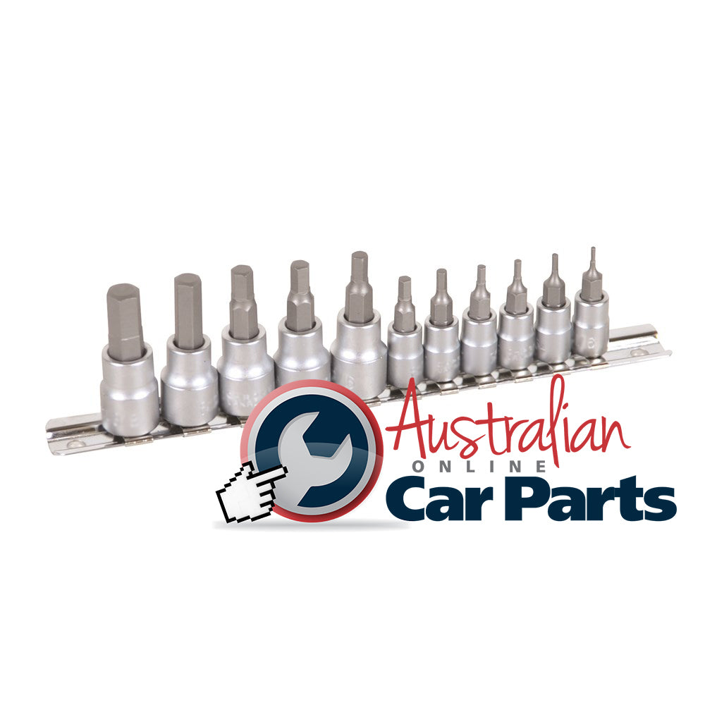KINCROME Hex Socket Set Short Series 11 Piece 1/4 & 3/8 Drive - Imperial K5024