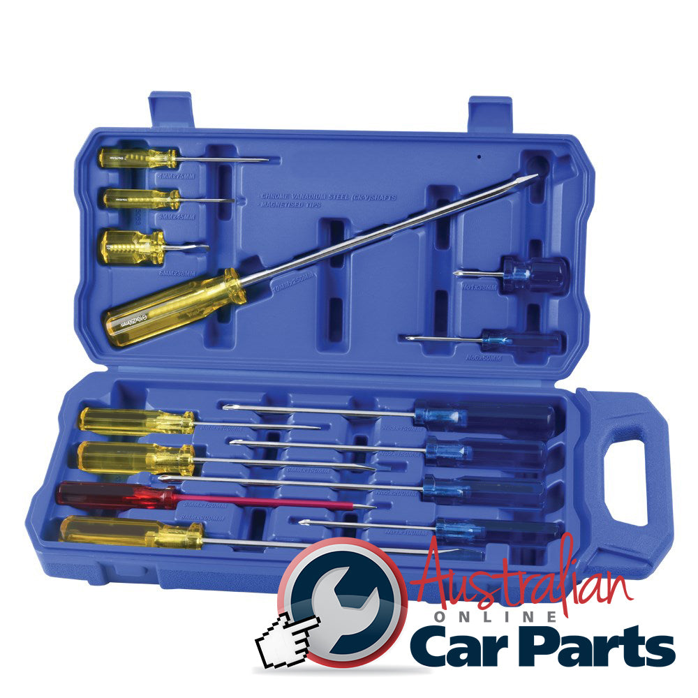 KINCROME Screwdriver Set Acetate Handles 14 Piece K5053 The Car Parts
