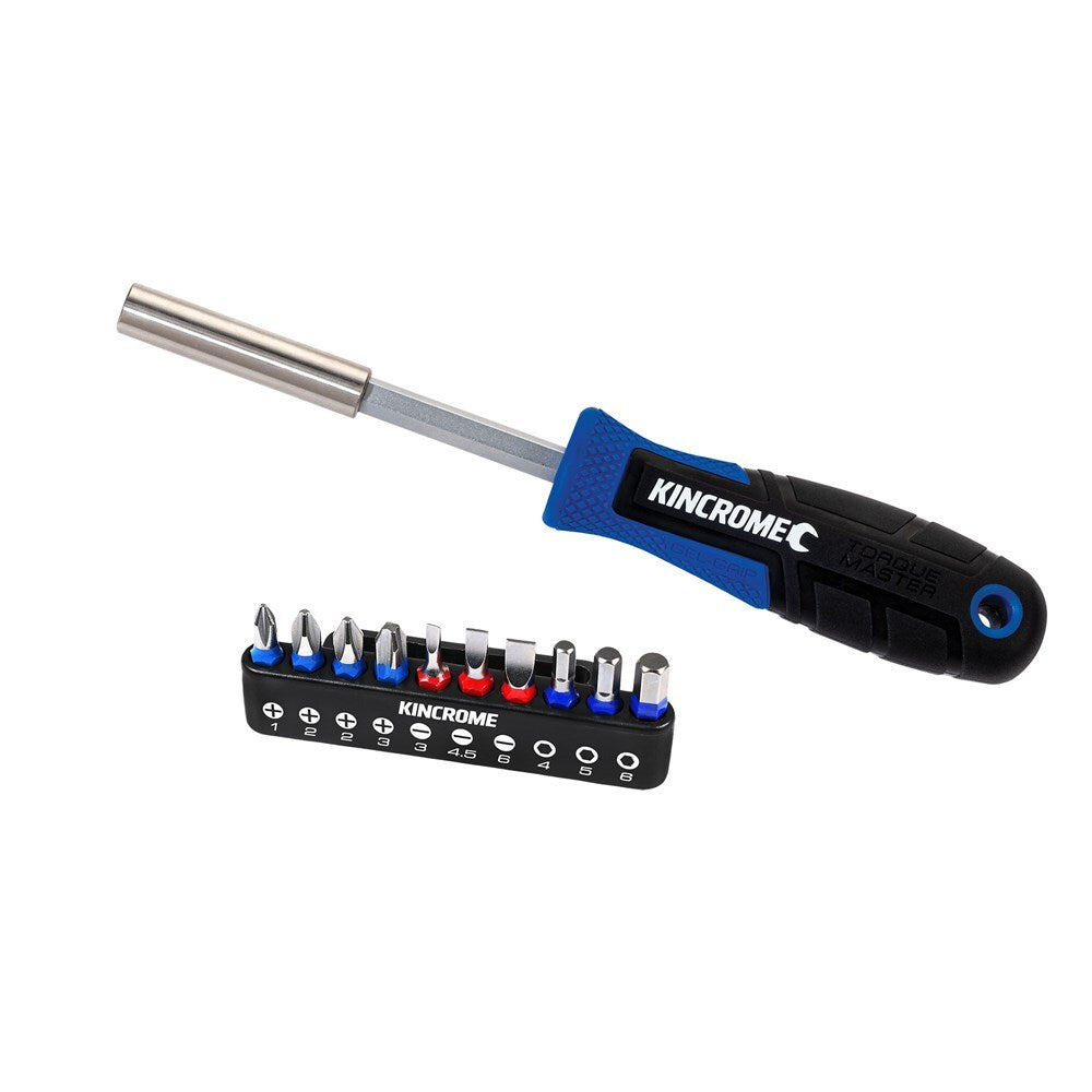 KINCROME TORQUEMASTER GENERAL PURPOSE BIT & DRIVER SET - 11 PIECE K5512