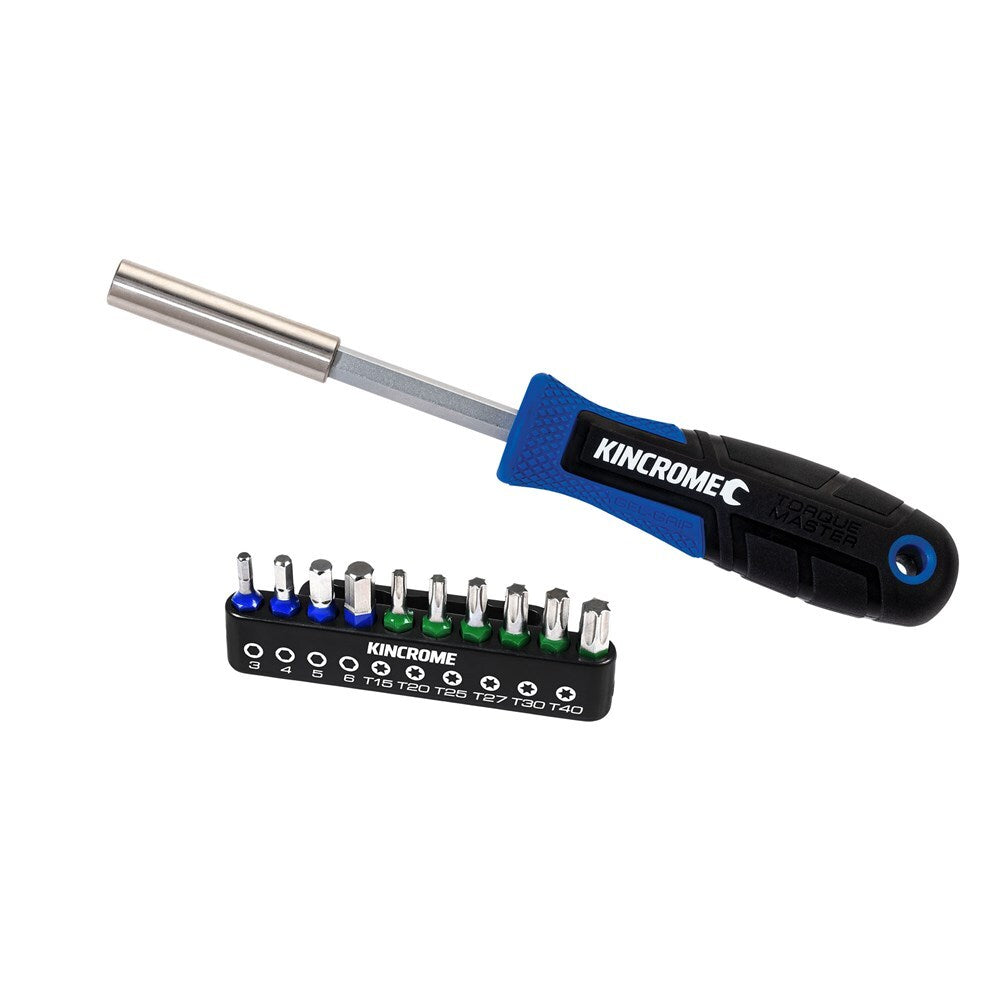 KINCROME TORQUEMASTER HEX & TORX BIT & DRIVER SET - 11 PIECE K5513