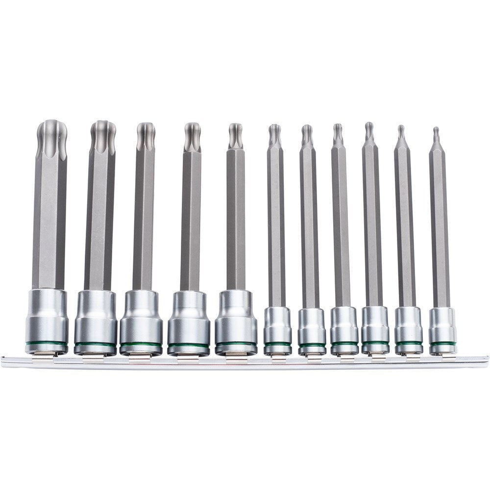 BALL POINT TORX SOCKET SET LONG SERIES 11 PIECE & 3/8 DRIVE K5525